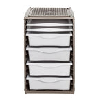 Bama ri,ordino opbergsysteem 34x41x53 cm taupe wit