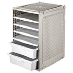 Bama ri,ordino opbergsysteem 34x41x53 cm taupe wit