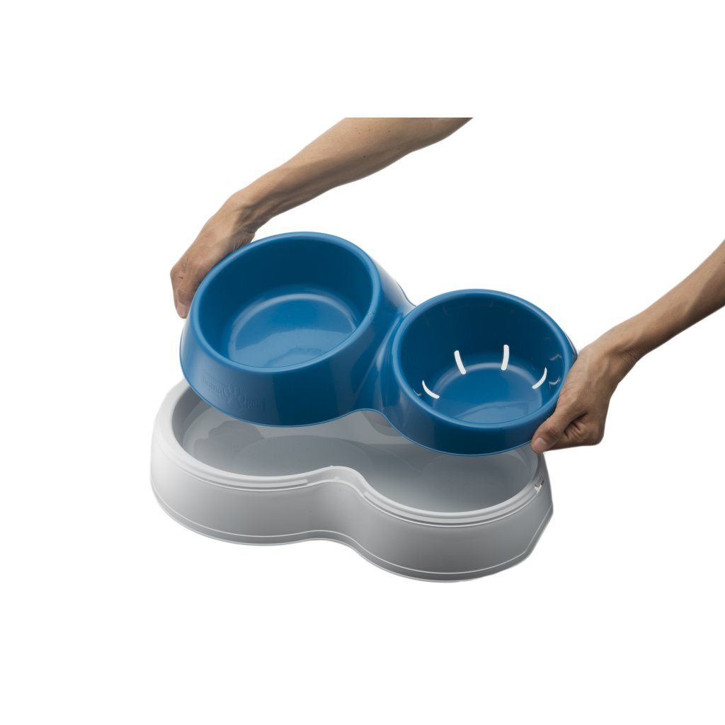 Bama pet voerderbak met waterreservoir 44x27x12 cm verschillende uitvoeringen
