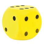 Basic dobbelsteen soft geel 16 cm