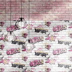 Noordwand behang urban friends coffee bricks roze en wit