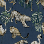 Noordwand behang zero exotic animals blauw