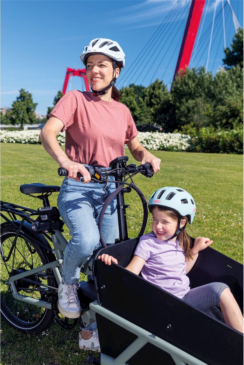 ABUS - ABUS Fietshelm youn-i 2.0 iced mint m - 52-57 cm - turquoise - geschikt voor gebruik op elektrische fietsen - stadsfietsen - 260 g