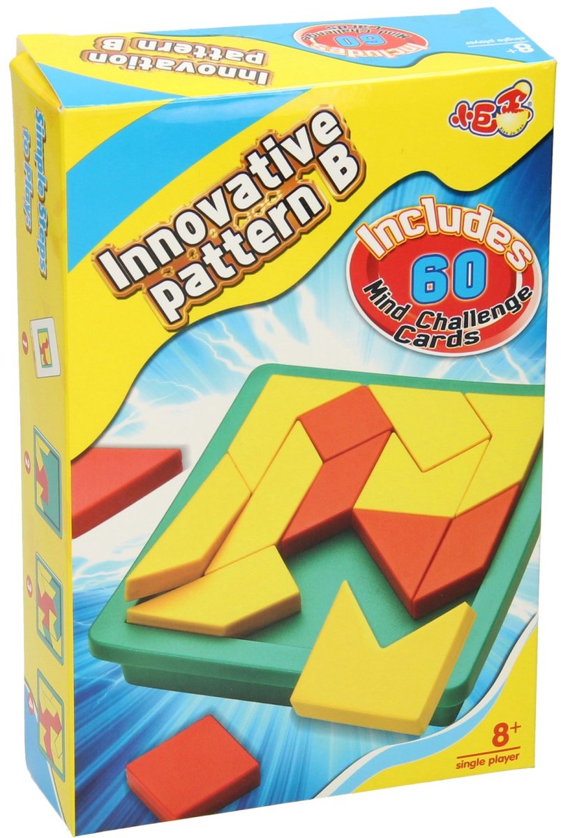Lobbes Speelgoed- Lobbes SpeelgoedVormenpuzzel tangram 60 challenges