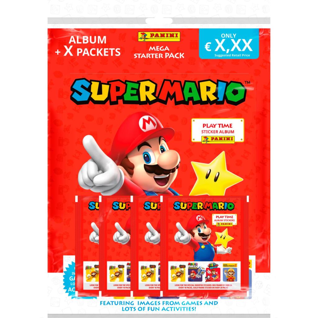 Panini - super mario sticker 2 - starter pack