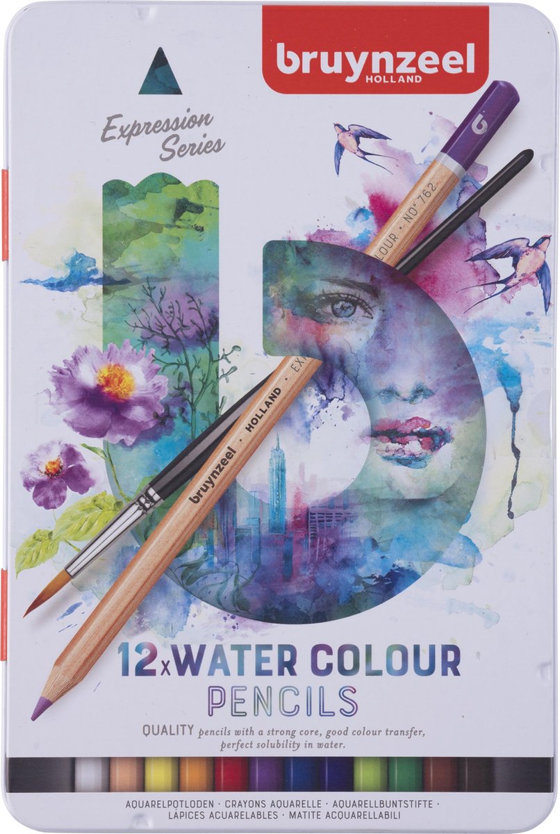 BRUYNZEEL - BRUYNZEEL expression aquarelpotloden blik 12