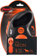 Flexi rollijn new classic neon tape zwart oranje