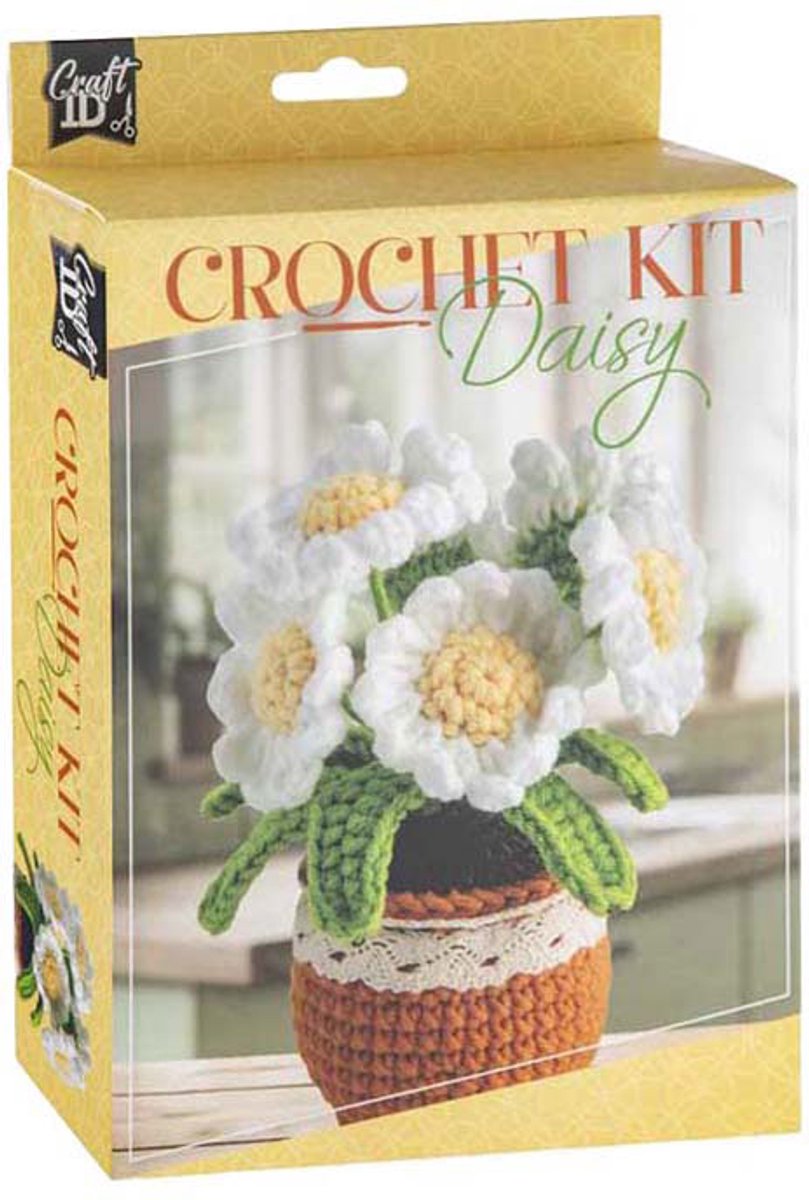 Creative Craft Group - Creative Craft Group Haakpakket madelief - incl. naald en draad
