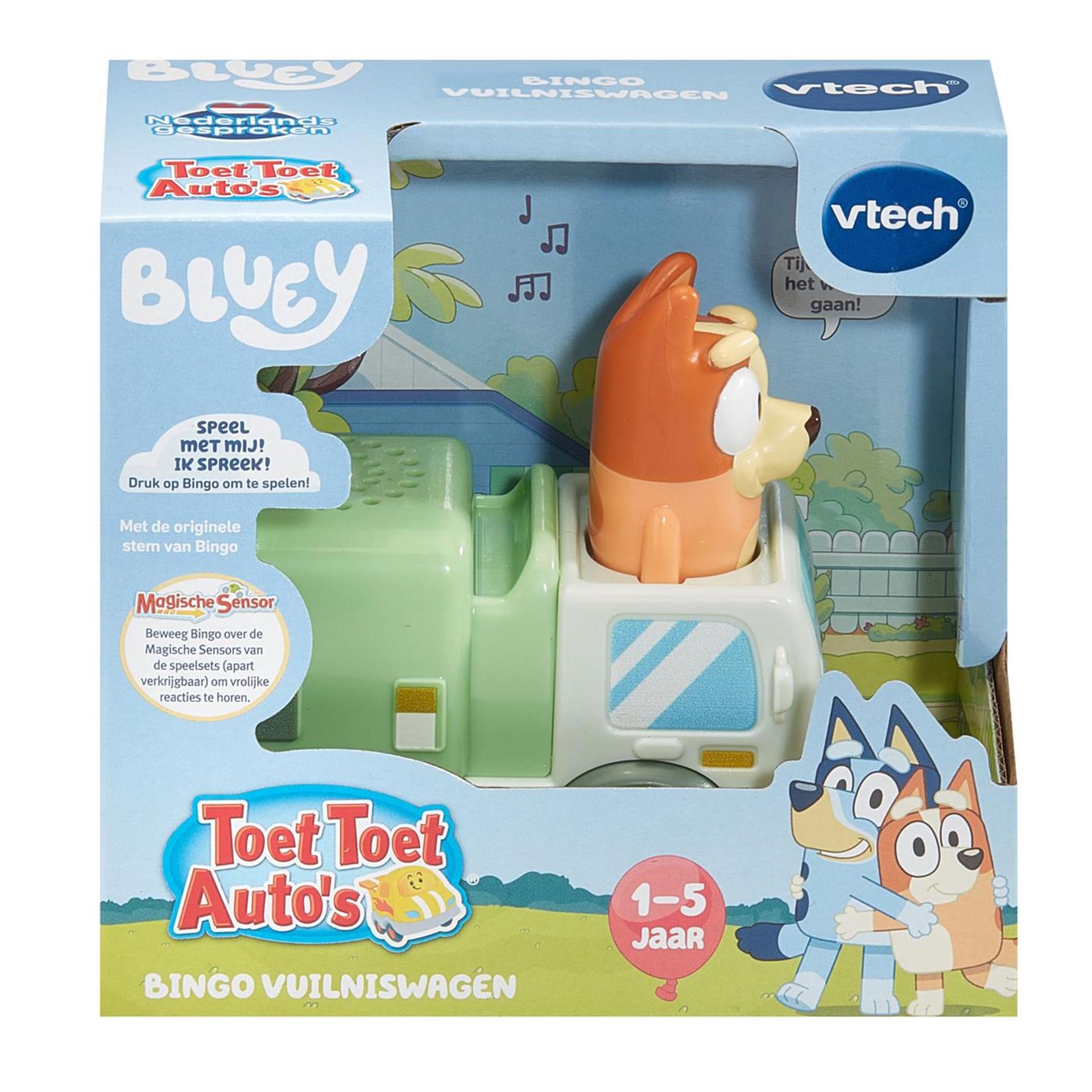 Vtech - Vtech toet toet bluey - vuilniswagen