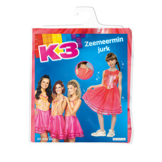 K3 - K3 verkleedjurk - zeemeermin jurk 9-11 jaar