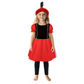 Overige merken pietenjurk zwart rood 98-104 cm | 2 stuks