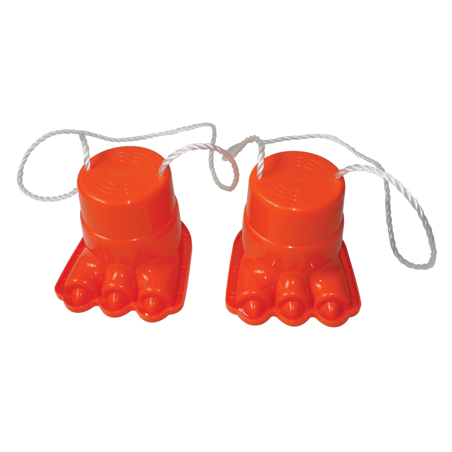 Playfun loopklossen poot oranje, set van 2