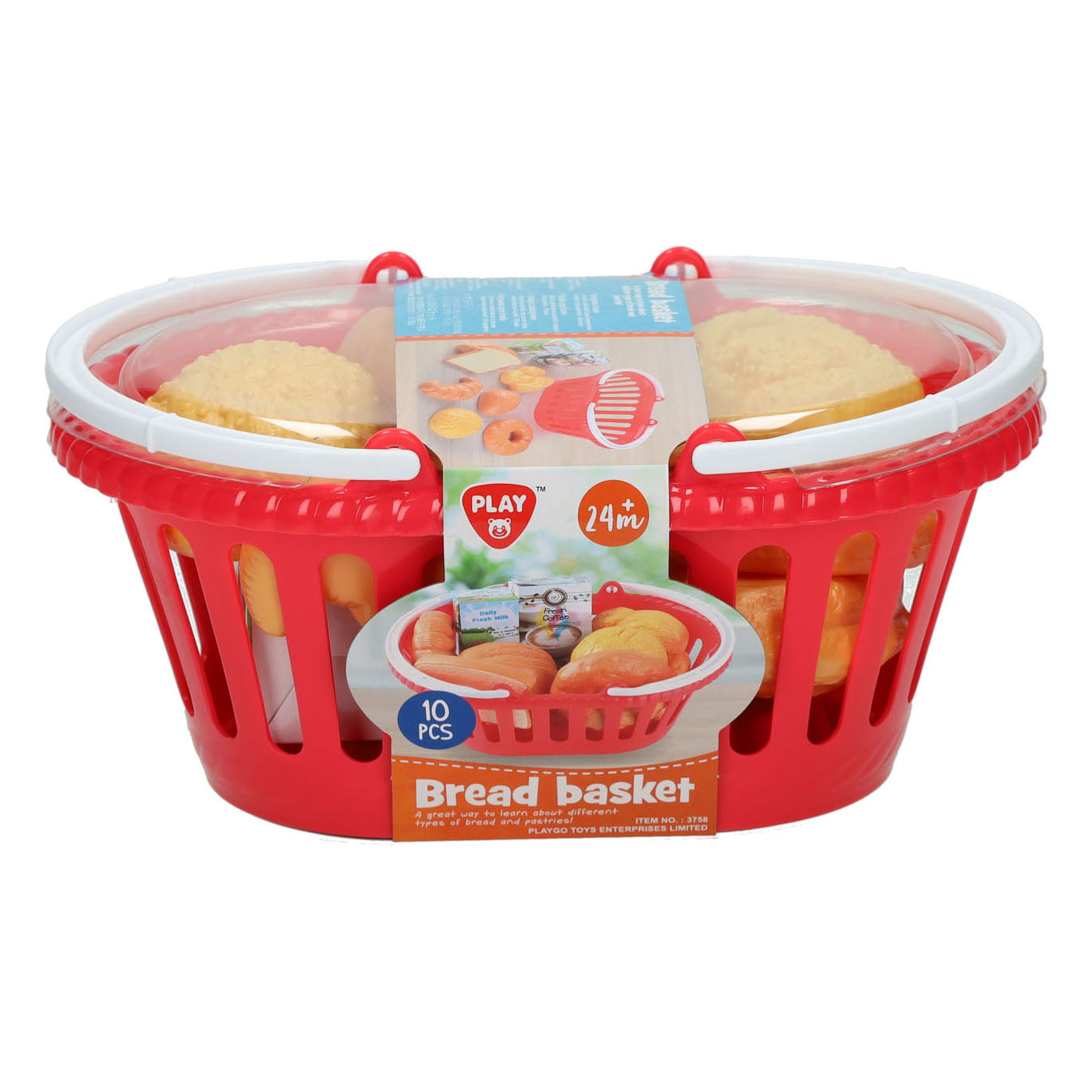 Playgo - go mandje met brood - 10dlg.