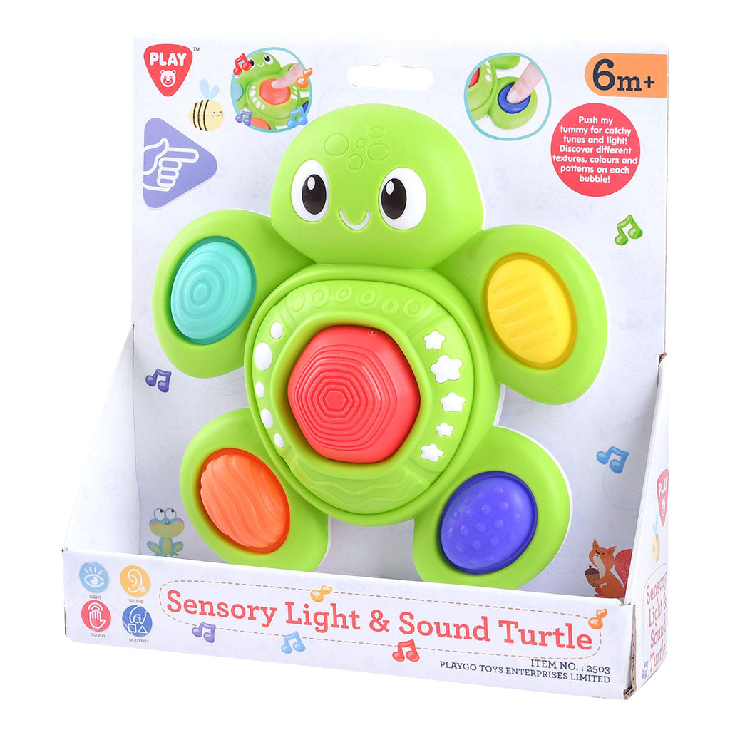 Braet playgo baby sensorische schildpad met licht en geluid