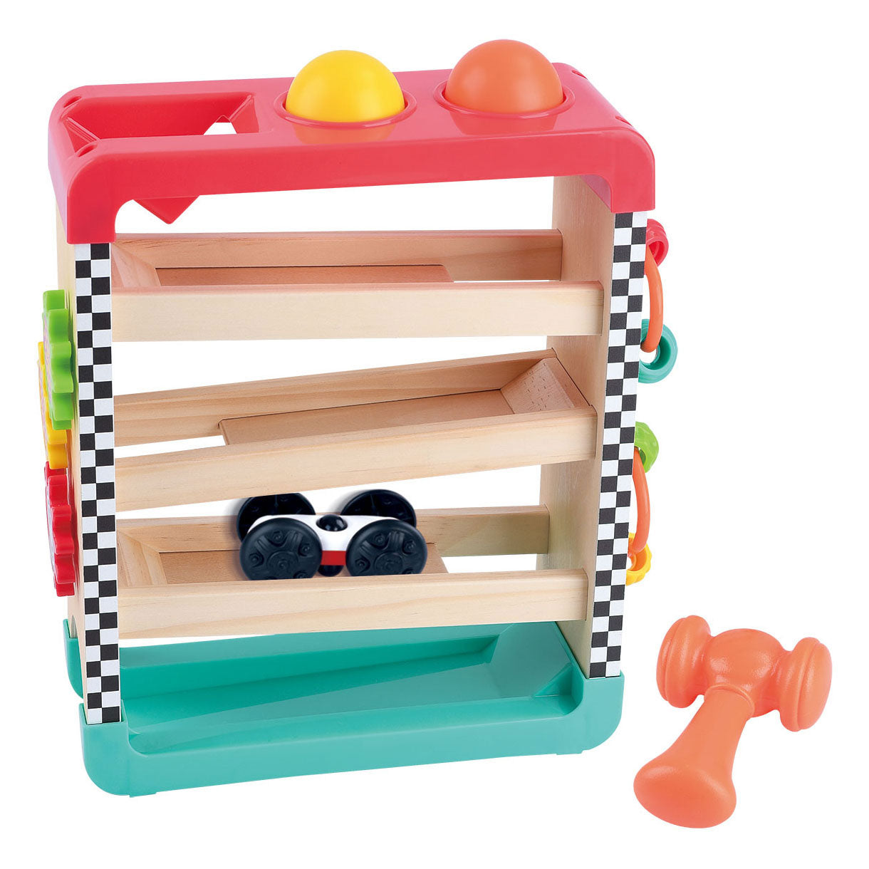 Playgo 4in1 houten activiteiten speeltoren