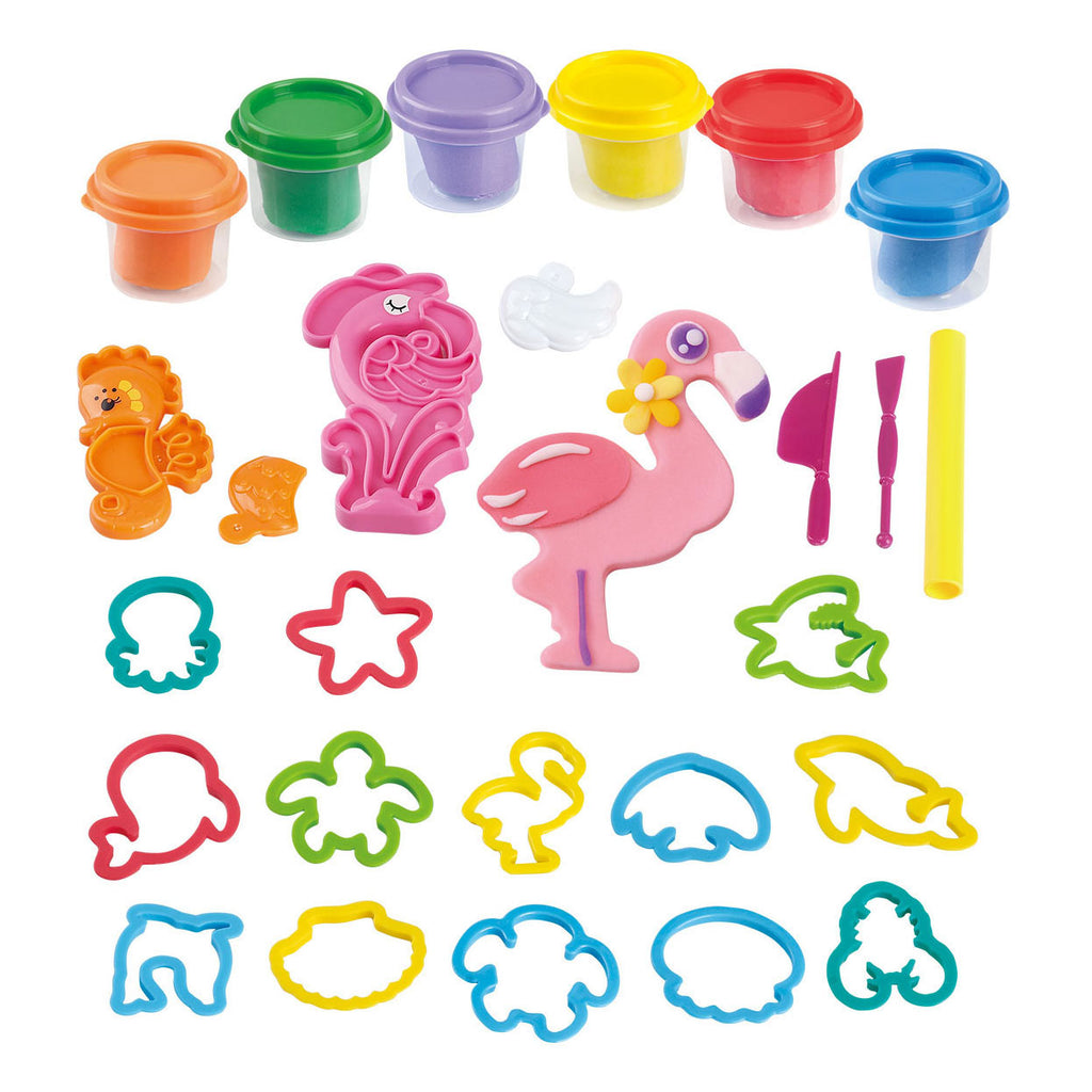 Playgo - go zeedieren kleiset - 6 kleipotjes