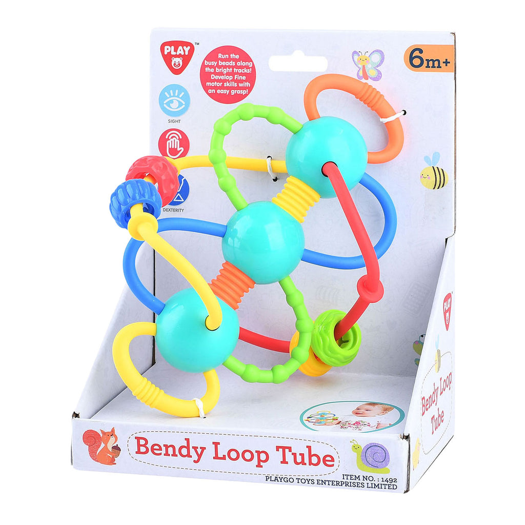Playgo babyspeeltje buig bogen met kralen