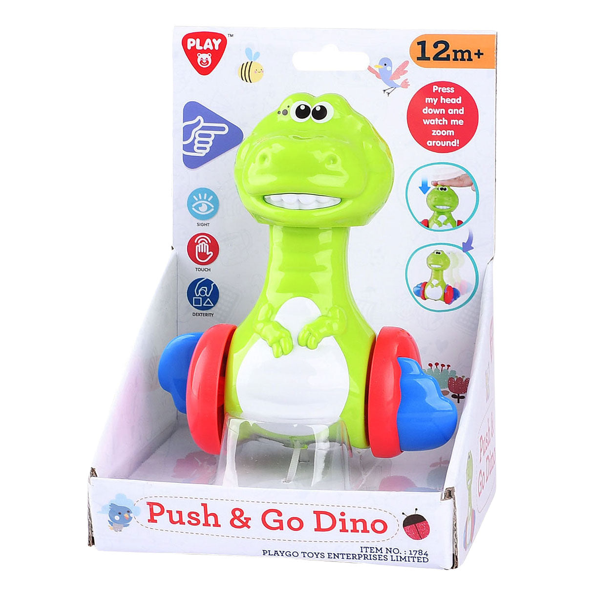 Playgo druk en gaan dino speelfiguur
