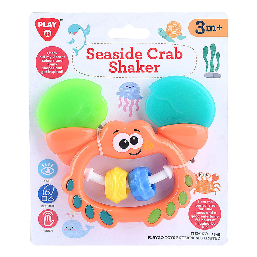 Playgo - go krab 2in1 rammelaar en bijtspeeltje