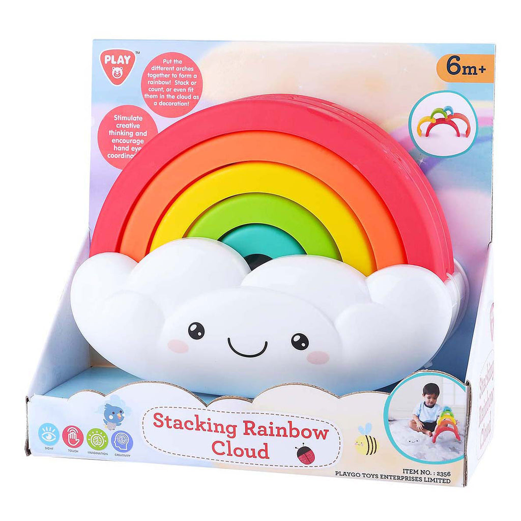 Playgo - go regenboog stapeltoren - 6dlg.