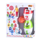 Playgo play bowling speelset gezichten, 13dlg.