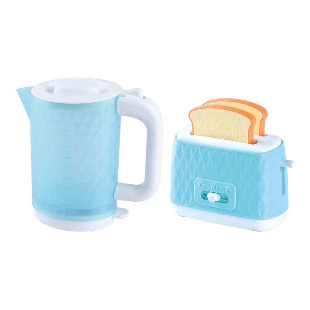 Playgo speelgoed waterkoker en broodrooster met brood - 4dlg.