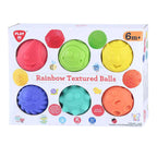 Playgo sensorische speelballen - kleurrijke textuurballen 6 stuks.