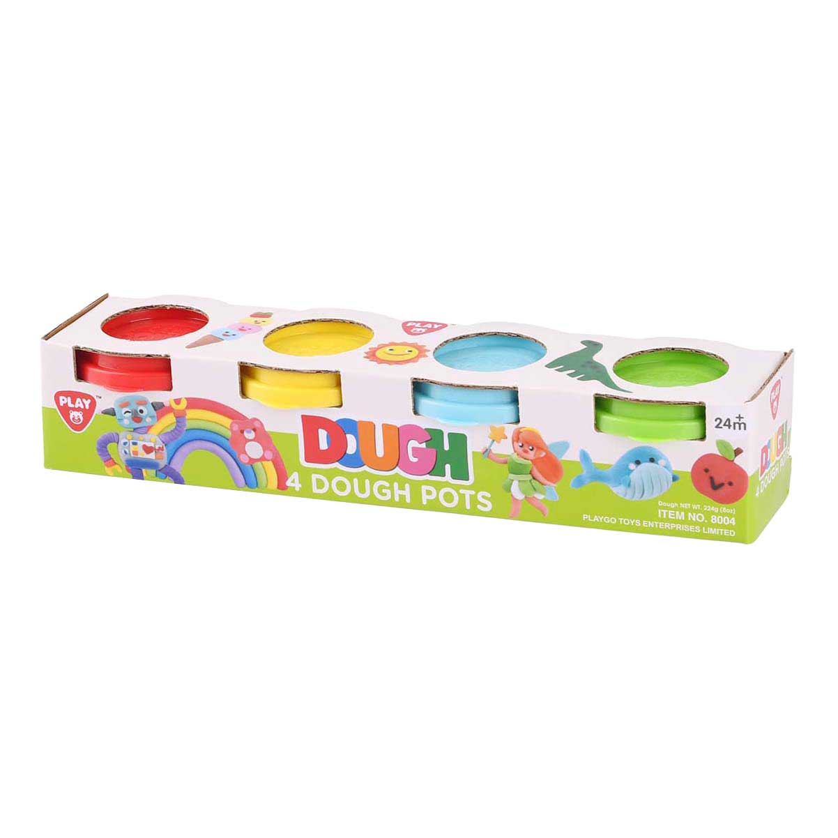 Playgo - go kleiset 4 kleuren - 4x56gram