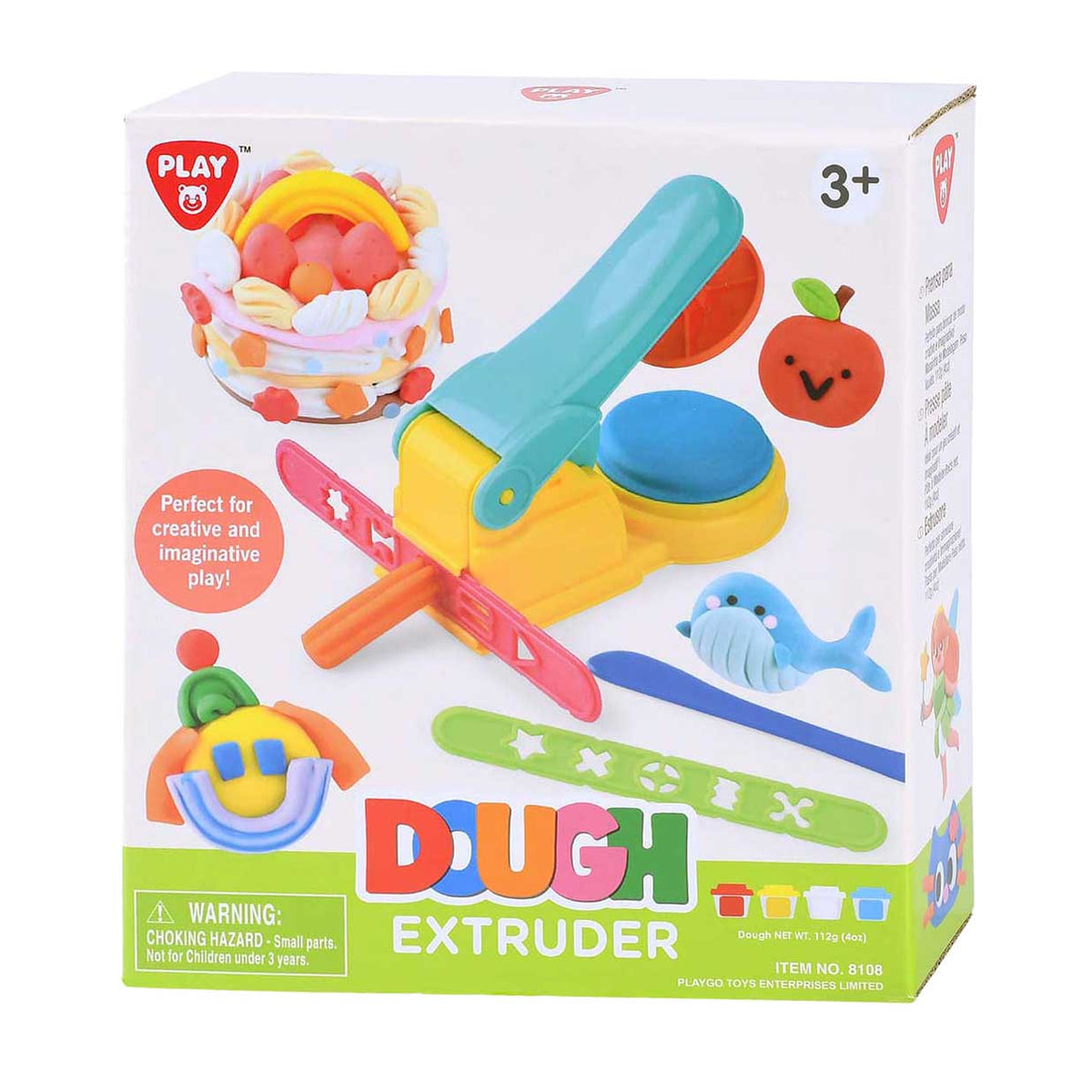 Playgo - go persmachine kleiset - 4 kleipotjes