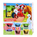 Playgo - go boerderij en dieren kleiset - 6 kleipotjes