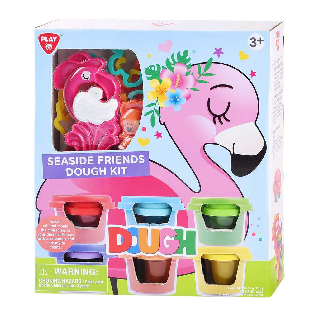 Playgo - go kustdieren kleiset - 6 kleipotjes