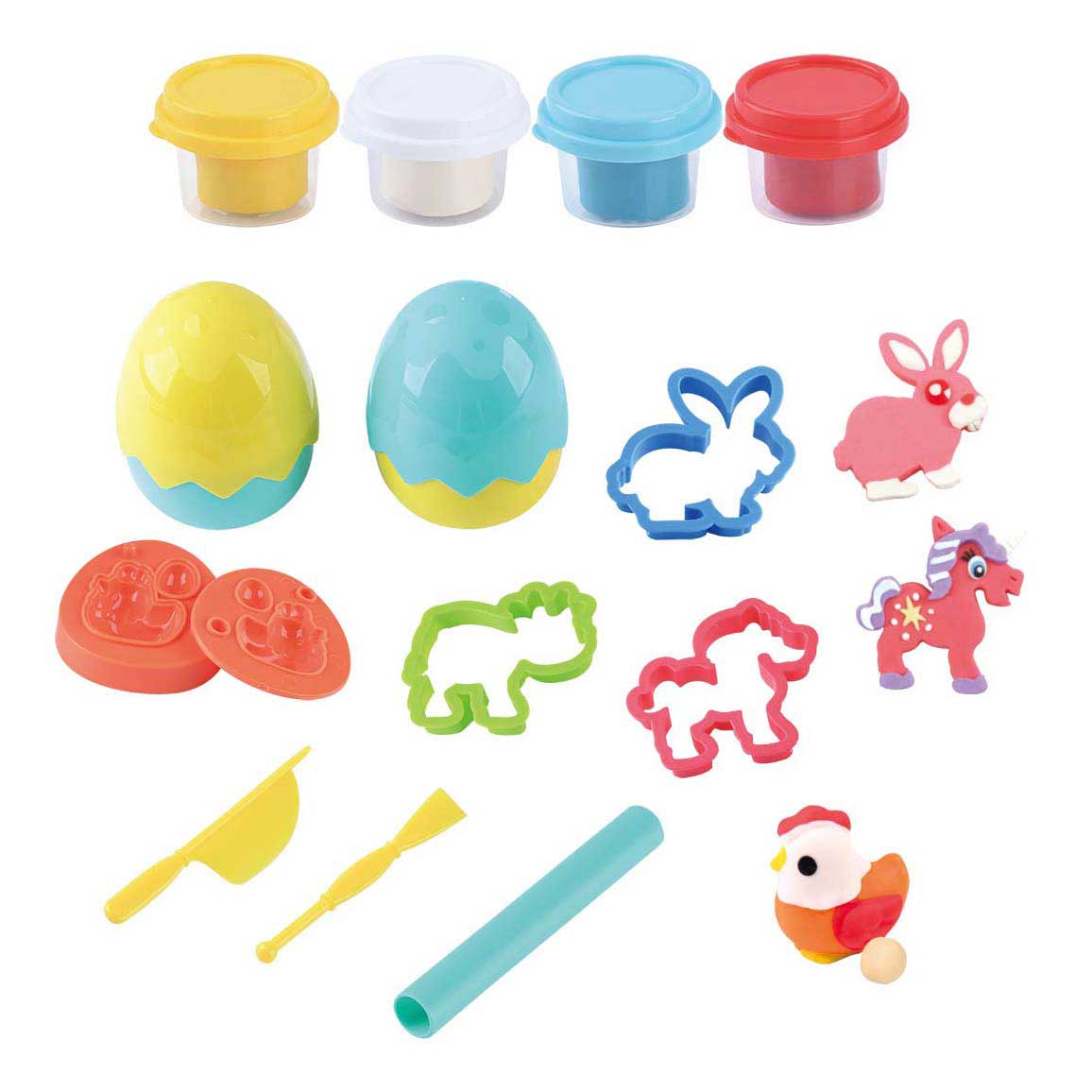 Playgo - go pasen kleiset - 4 kleipotjes