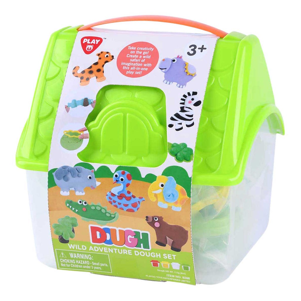Playgo wilde avonturen kleiset - 4 kleipotjes