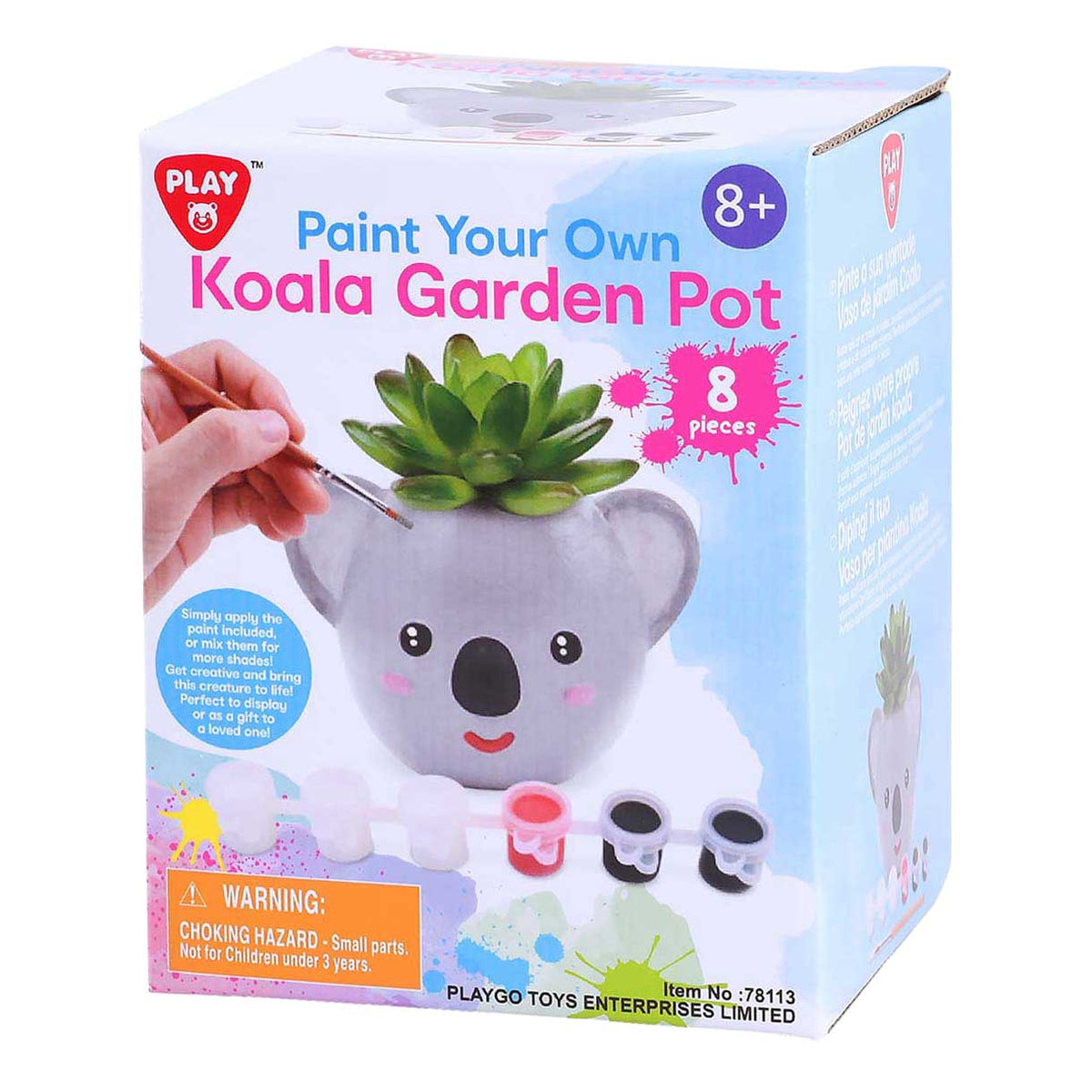 Playgo - go schilder je eigen koala bloempotje - 8dlg.