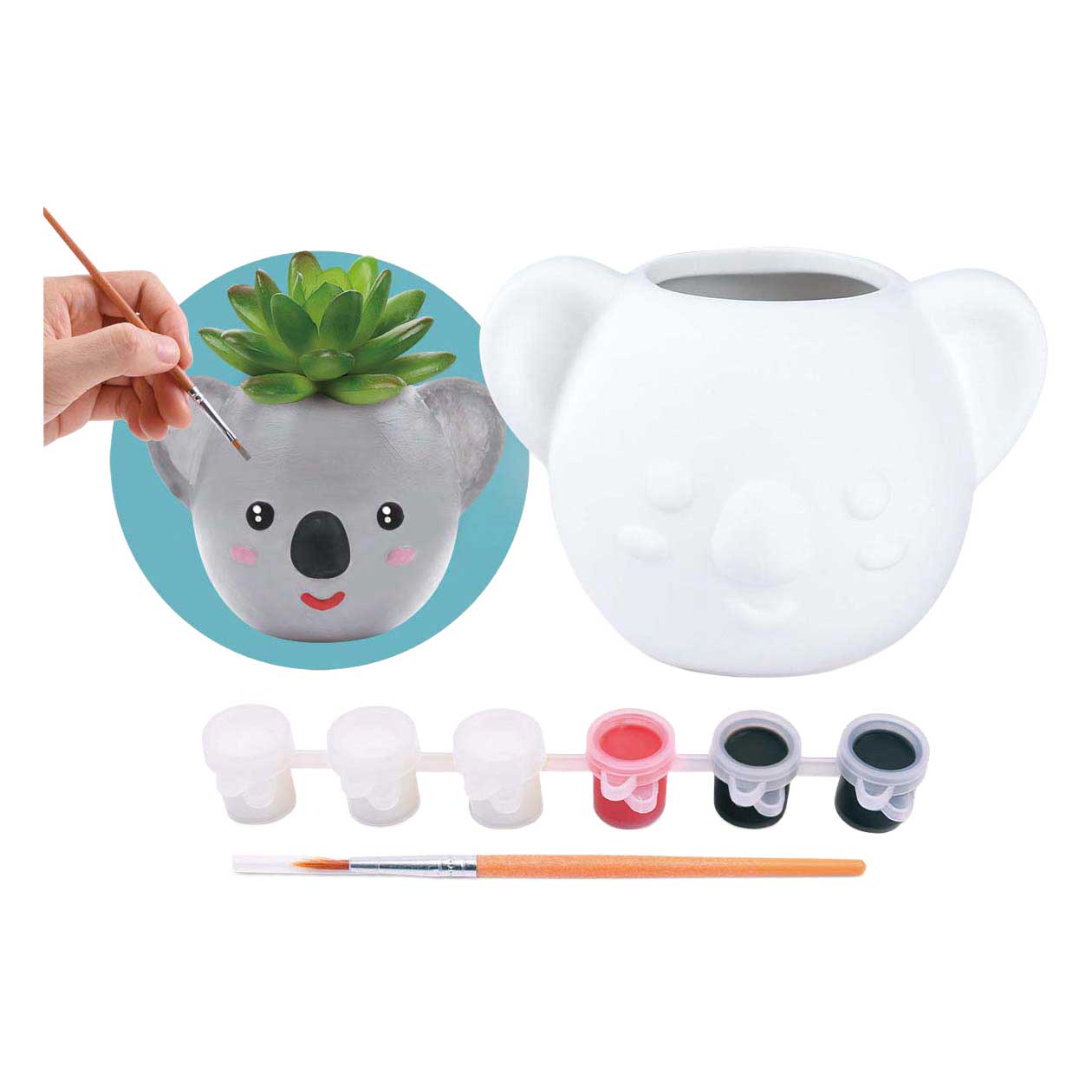 Playgo creatieve schilderset koala bloempotje voor kinderen.
