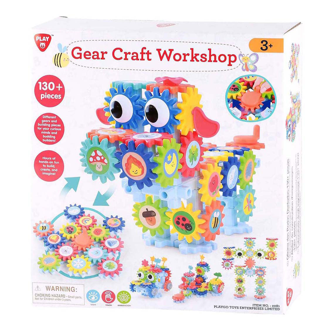 Playgo - go tandwielen knutselwerkplaats - 130dlg.