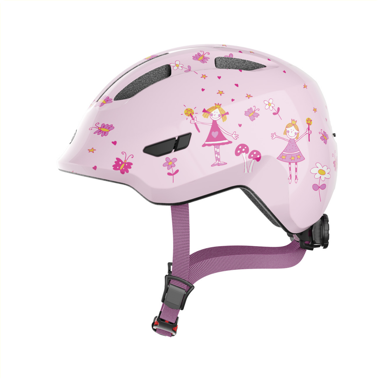 Casque Abus Smiley 3.0 rose princesse S 45-50cm