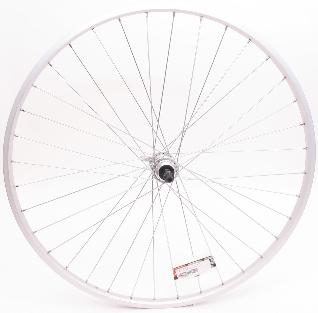 Achterwiel 28 622*21 Parallex velg freewheel naaf met snelspanner zilver