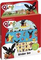 Bambolino bing stickers, 3 stickervellen met speelachtergrond, creatief speelgoed - vanaf 3 jaar - toys