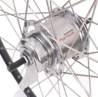 Shimano achterwiel 28 622 x 19c ryde zac19 velg met nexus 7 remnaaf - zwart zilver