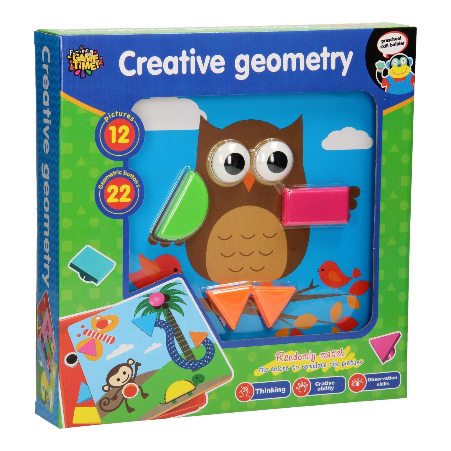 - Vormenpuzzels met Kleurenkaarten 33dlg.