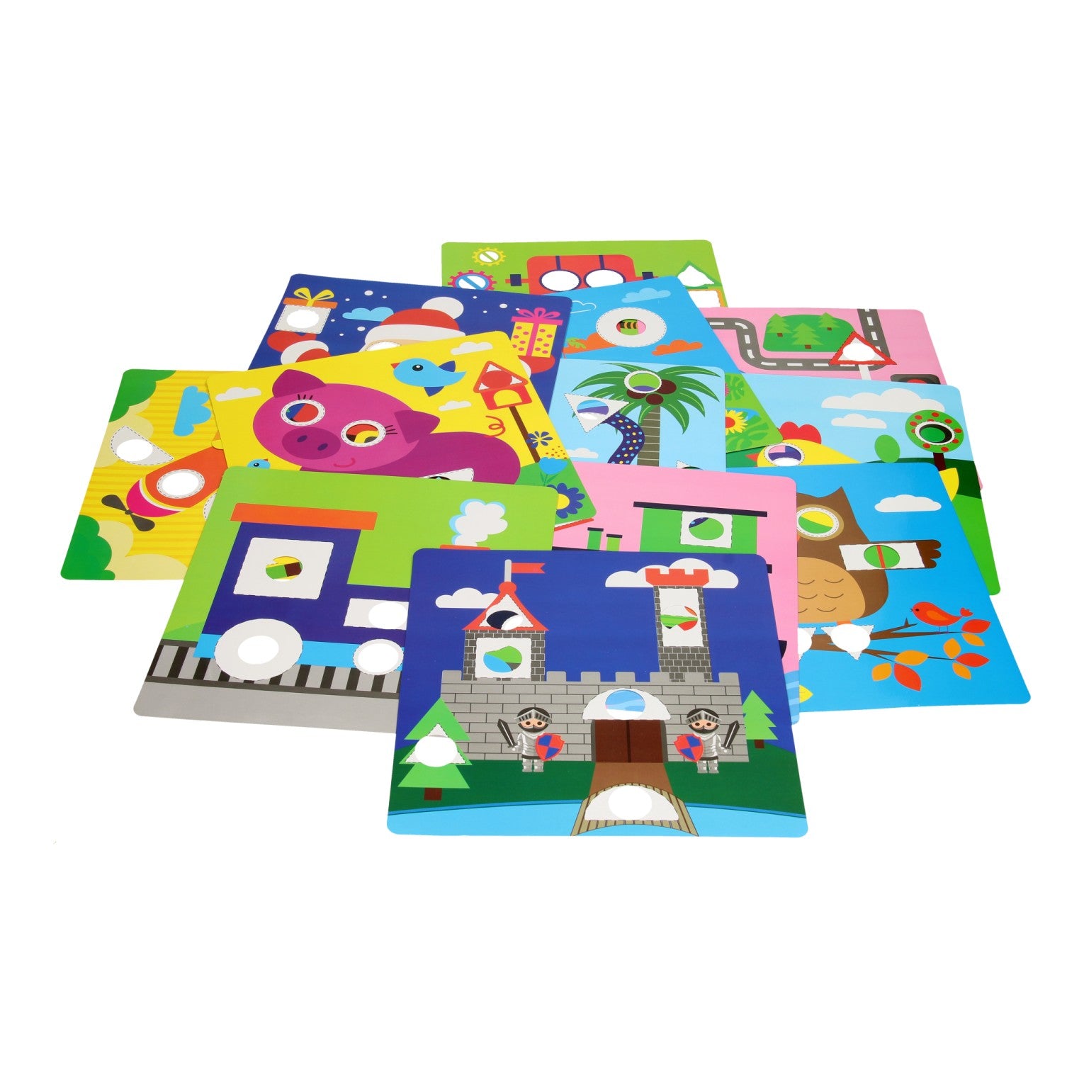 - Vormenpuzzels met Kleurenkaarten 33dlg.