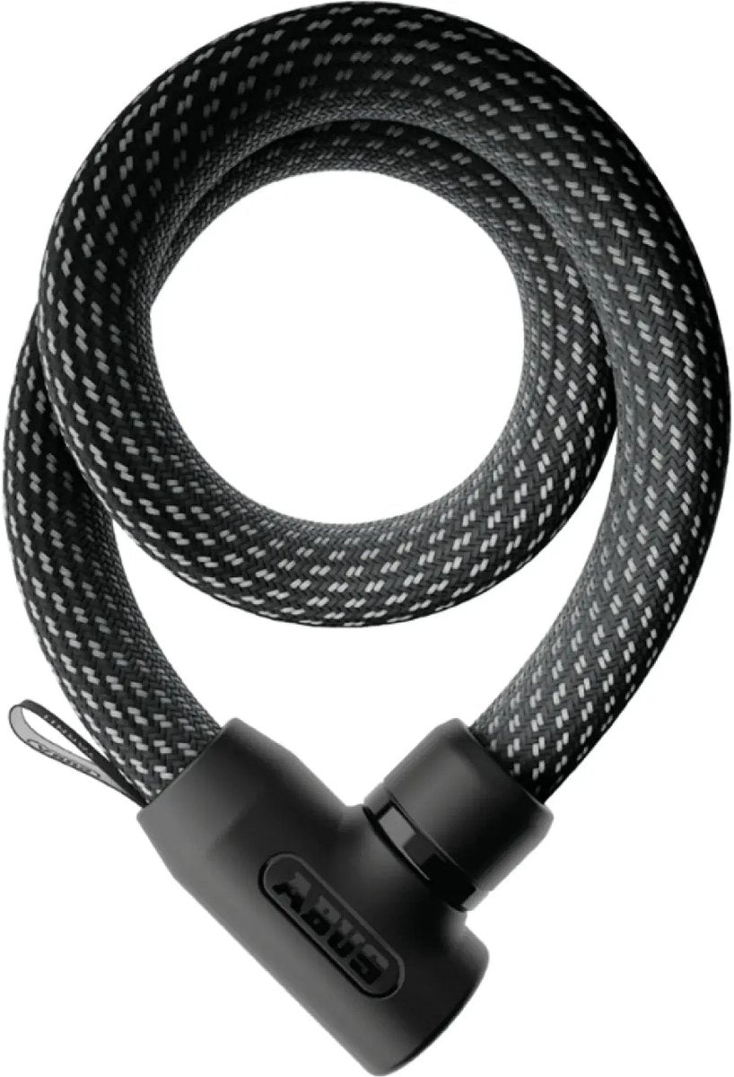 ABUS - ABUS Fietsslot textiel-kettingslot - yarnit™ 4004k - security level 7 - zwart - 110 cm - geschikt voor elektrische fietsen en stadsfietsen - lichtgewicht - slechts 088 kg