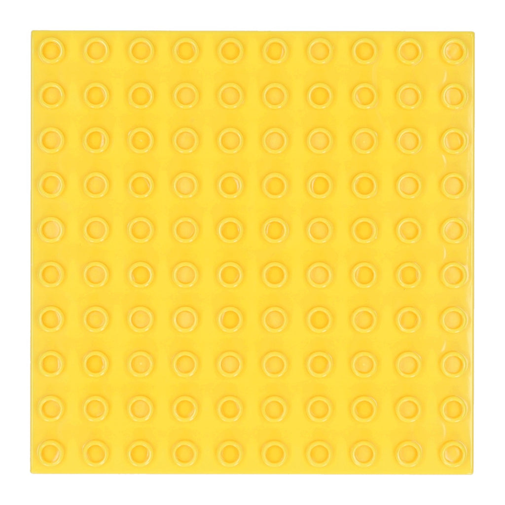Bouwplaat geel - 16x16cm