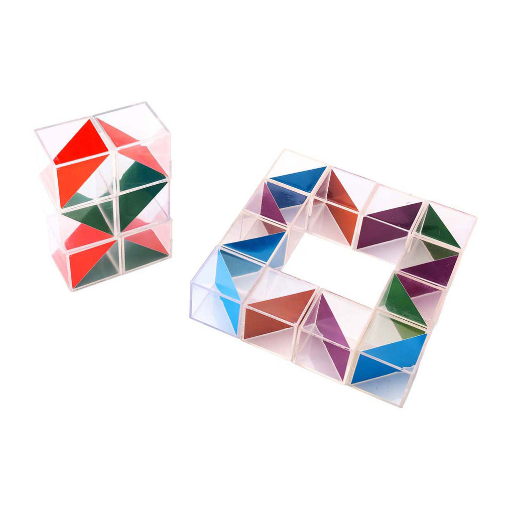 Lobbes - Lobbes Transparante gekleurde kubussen - 5 cm - 18dlg