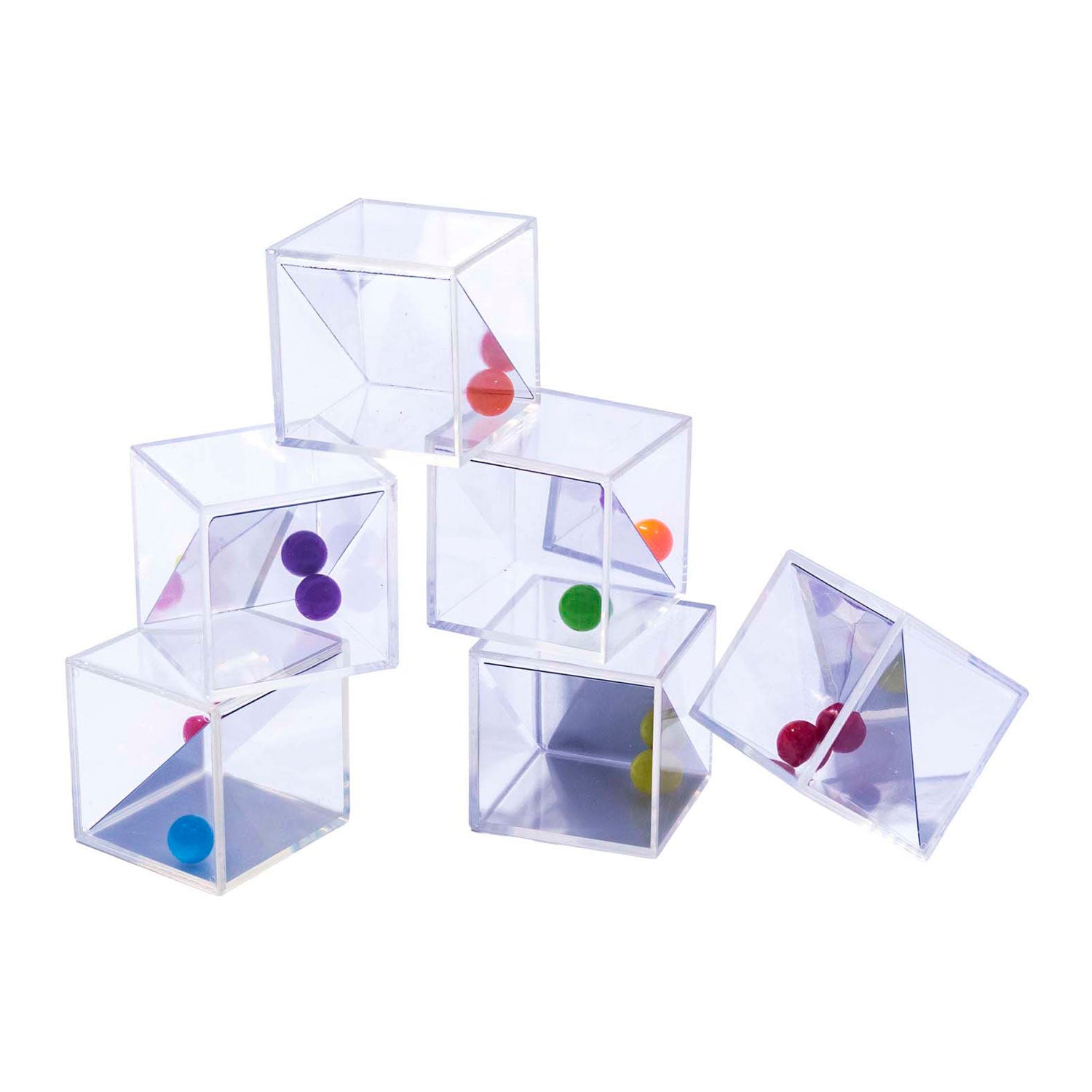 Lobbes - Lobbes Transparante spiegelblokken - 5 cm - 18dlg