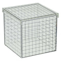 Transparante 3d rasterkubus - 10x10x10 cm