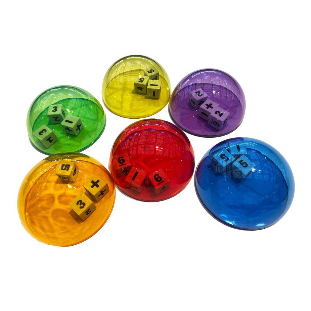 - Dobbelsteenkoepels - 10 cm - 6 stuks