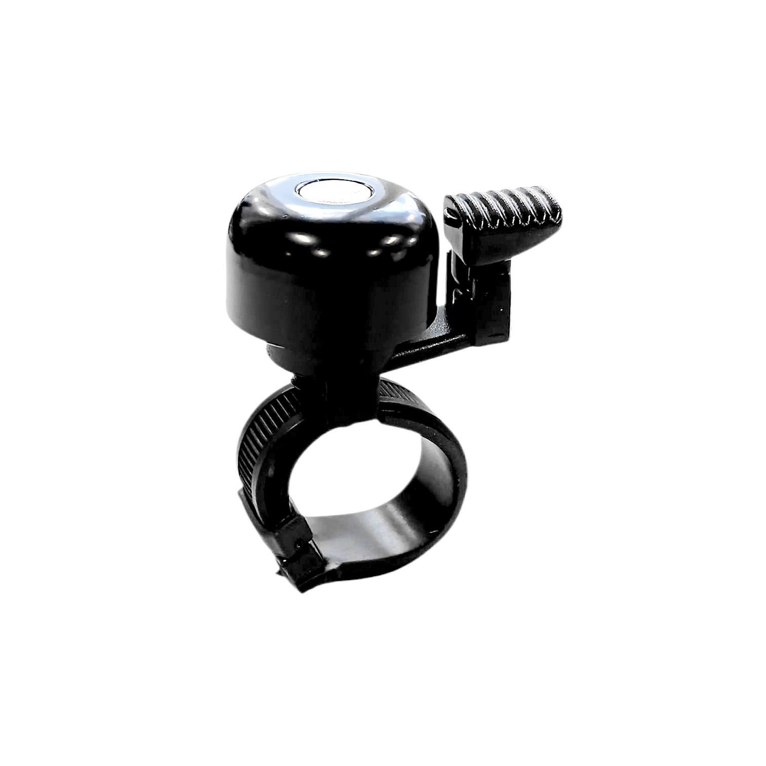 Falkx universal bel mini aluminium zwart