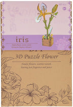 Lobbes speelgoed bv lobbes houten bouwpakket 3d iris bloemen 60-delig knutselset.